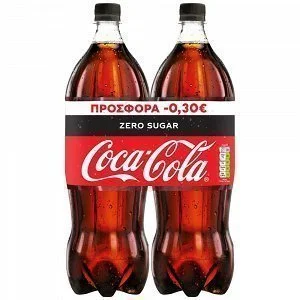 Coca Cola Zero 1,5lt 2τεμ -0,30€