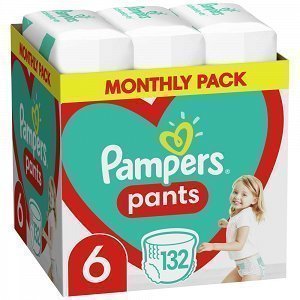 Pampers Πάνες Pants Monthly Pack (132τεμ) Νο 6 (16+kg)