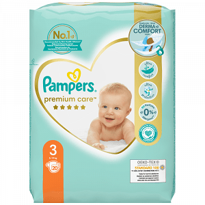 Pampers Πάνες Premium Care Carry Pack (20τεμ) Νο3 (6-10kg)