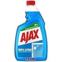 Ajax Υγρό Καθ/κό Τζαμιών Triple Action Αντ/κό 750ml