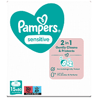 Pampers Sensitive XXL Μωρομάντηλα 1200τεμ