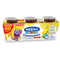 Μεβγάλ Frutomaniacs Μπανάνα - Σοκολάτα 140gr 3τεμ -0,80€