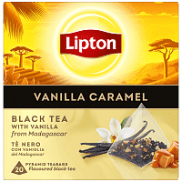 Lipton Μαυρο Τσάι Βανίλια-Καραμέλα 20x1,7gr