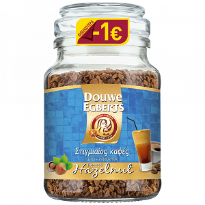 DOUWE EGBERTS Στιγμιαίος Καφές Φουντούκι 100gr -1€
