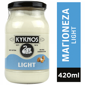 Kyknos Μαγιονέζα Light Γυάλινο Βάζο 420ml