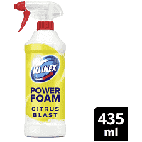 Klinex Power Foam Αφρός Καθαρισμού Μπάνιου Citrus 435ml