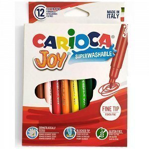 Carioca Joy Μαρκαδόροι Λεπτοί Συσκευασία 12τεμαχίων