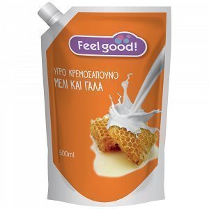 Feel Good! Κρεμοσάπουνο Ανταλλακτικό Γάλα & Μέλι 500ml