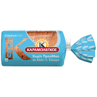 Καραμολέγκος Mini Ψωμί Τοστ Χωρίς Ζάχαρη & Αλάτι 340gr