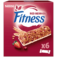 Nestle Fitness Μπάρες Δημητριακών Red Berries 6x23,5gr