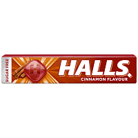 Halls Κανέλα Καραμέλες Μασούρι Χωρίς Ζάχαρη 32gr