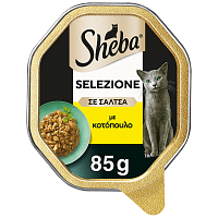 Sheba Δισκάκι Γάτας Σε Σάλτσα Με Κοτόπουλο 58gr