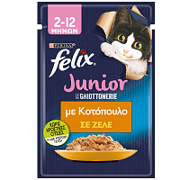 Felix Agail Junior Τροφή Γάτας Κοτόπουλο 85gr