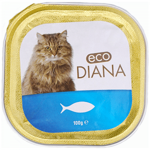 Eco Diana Δισκάκι Γάτας Πατέ Με Ψάρι 100gr