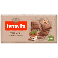 Terra Vita Σοκολάτα Γάλακτος Με Γέμιση Tiramisu 100gr