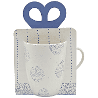 Tabletop Basics Κούπα Πορσελάνης Blue Dots 340ml