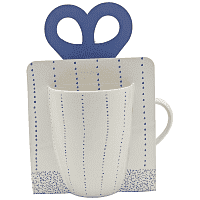 Tabletop Basics Κούπα Πορσελάνης Blue Dots2 340ml