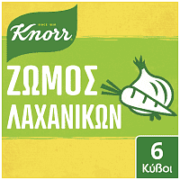 Knorr Ζωμός Λαχανικών 6 κύβοι 3lt