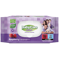 Babycare Family Raspberry Μωρομάντηλα 90τεμ