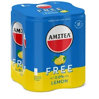 ΑΜΣΤΕΛ Free Lemon Μπύρα Με Λεμόνι Κουτί (4x330ml)