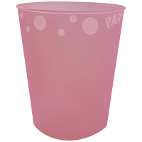 Ποτήρι Reusable Party Ημιδιαφανές Ροζ 250ml 1τεμ