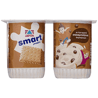 ΔΕΛΤΑ Smart Επιδόρπιο Γιαουρτιού Μπισκότο 2x140gr