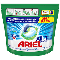 Ariel All In 1 Απορρυπαντικό Πλ. Ρούχων Κάψουλες Alpine 54τεμ