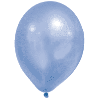 Μπαλόνια Metallic Pastel Μπλε 8τεμ