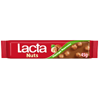 Lacta Σοκολάτα Γάλακτος Με Ολόκληρο Φουντούκι 45gr