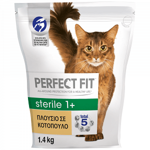 Perfect Fit Ξηρά Τροφή Για Στειρωμένες Γάτας Κοτόπουλο 1,4gr