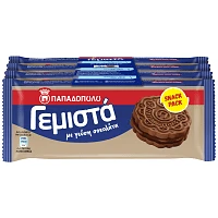 Παπαδοπούλου Γεμιστά Σοκολάτα 58gr 4τεμ