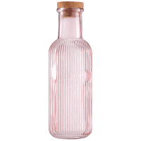 Tabletop Basics Μπουκάλι Νερού Γυάλινο Καπάκι Φελού Γκρι 1ltt