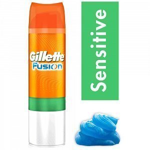 Gillette Fusion Gel Αφρός Ξυρίσματος Sensitive 200ml 1+1 Δώρο