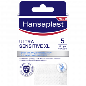 Hansaplast Ultra Sensitive XL Strips 5 Τεμάχια