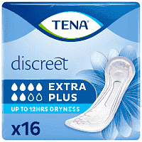 TENA Discreet Extra Plus Σερβιέτες Ακράτειας 16τεμ.