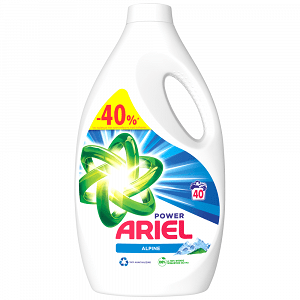 Ariel Απορρυπαντικό Πλ. Ρούχων Υγρό Alpine 40μεζ -40%
