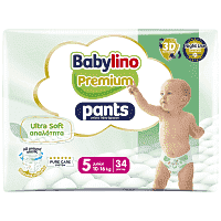 Babylino Premium Pants Junior No5 10-16kg 34τεμ