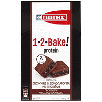 1,2 Bake Μίγμα Protein Brownies & Σοκολατόπιτα 500gr