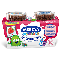 Μεβγάλ Frutomaniacs Φράουλα-Σοκολάτα 140gr (2τεμ)