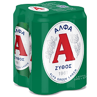 Άλφα Μπίρα Lager Κουτί 4x500ml