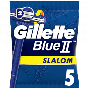 Gillette Blue Ii Slalom Ξυραφάκια Mε Κινούμενες Κεφαλές 5Τεμάχια