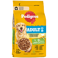 Pedigree Adult Ξηρή Τροφή Σκύλου Κοτόπουλο & Λαχνικά 1.4kg