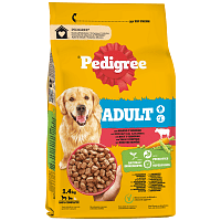 Pedigree Adult Ξηρή Τροφή Σκύλου Μοσχάρι & Λαχανικά1.4kg