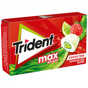 Trident Splash Τσίχλα Φράουλα-Lime 16τεμ