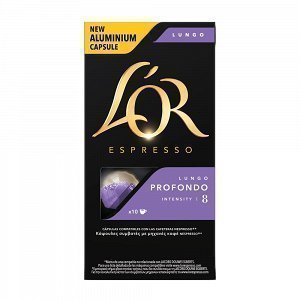 L'OR Lungo Profondo Κάψουλες Συμβατές Με Μηχανές Nespresso* 10Τεμ