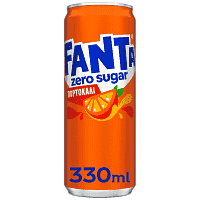 Fanta Πορτοκαλάδα Zero 330ml