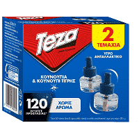 Teza Εντομοαπωθητικό Υγρό Ανταλλακτικό 120 Νύχτες 2τεμ