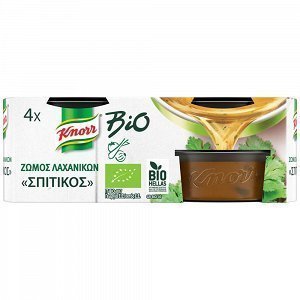 Knorr Σπιτικός Ζωμός Λαχανικών BIO 4x26gr