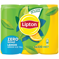 Lipton Ice Tea Green Χωρίς Ζάχαρη 6x330ml