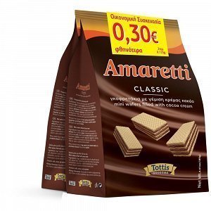 Amaretti Γκοφρέτα Σακουλάκι 2x125gr -€0,30